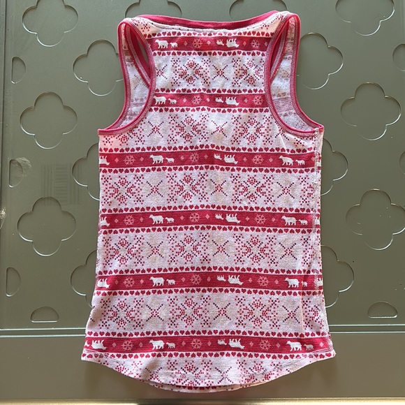 VICTORIA’S SECRET Pajama Tank Top, XS, Red Polar Bear Fair Isle Print - Picture 8 of 12